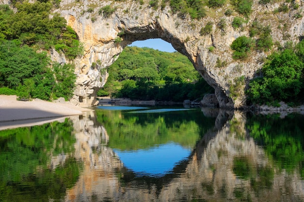 View of famous arch at VallonPontd'Arc