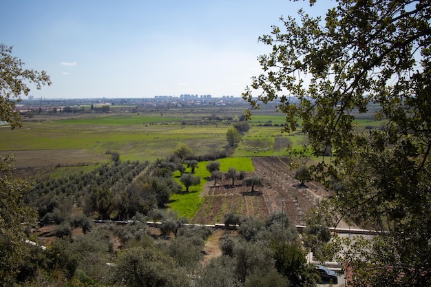 View of fields and pastures Turkey