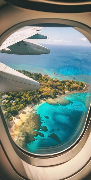 The view from an airplane window