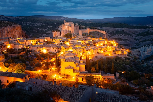 View from Alquezar one of the most beautiful towns of the country at Huesca province, Aragon, Spain.