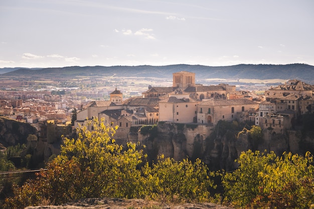 View from Cuenca capital at the Castilla-La Mancha region in Spain.