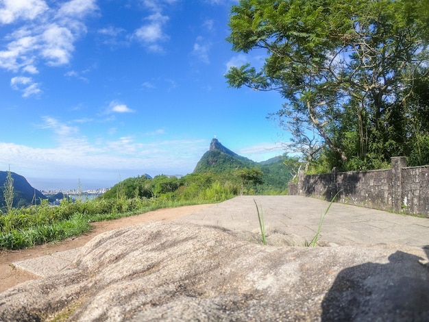 View from the dona marta belvedere in Rio de Janeiro Brazil