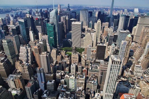 The view from Empire state building in New York, United States