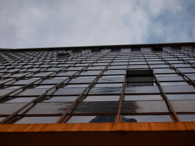 View of from glass windows of office building in downtown sao paulo