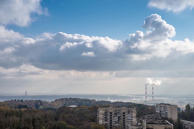 View from the heights of Kyiv