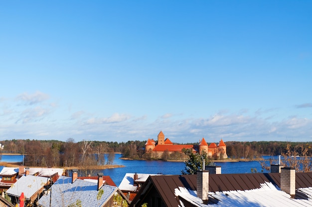 View from hill on the Castle, Trakai