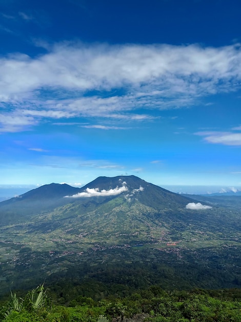 view from marapi mountain indonesia