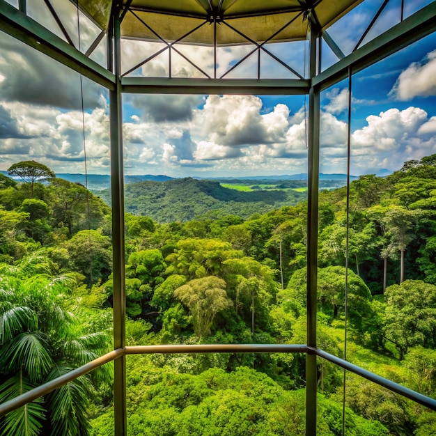 Photo view from the rain forest observatory