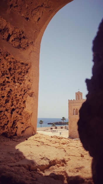 View from Ribat monastir in Tunisia