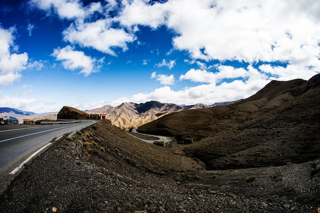 View from the top of the Atlas, in Morocco