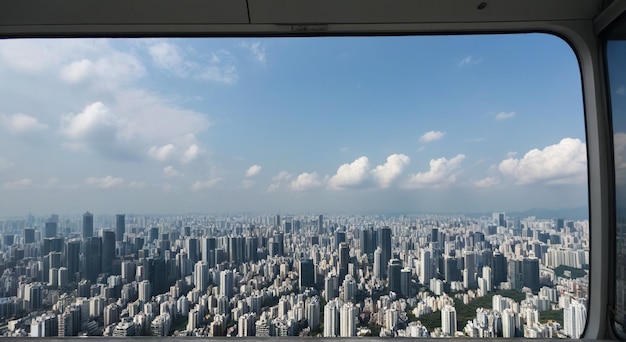 Photo the view from the top of the building