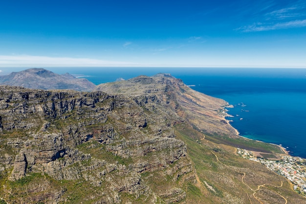 View from top of Table Mountain in Cape Town