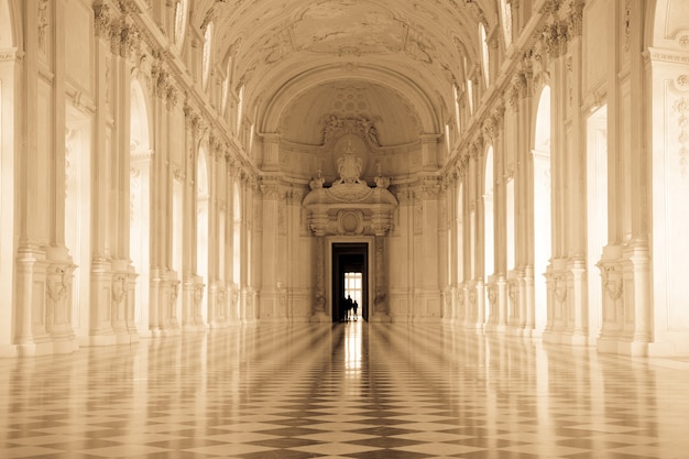 View of Galleria di Diana in Venaria Royal Palace, close to Torino, Piemonte region