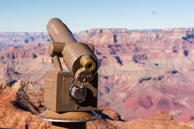 View of grand Canyon from South Rim in the Winter.