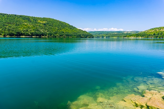 View at Grliste lake near Zajacar in Eastern Serbia