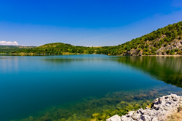 View at Grliste lake near Zajacar in Eastern Serbia