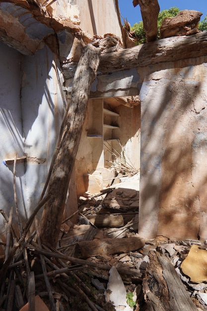 A view of the ground floor of a building from the top.