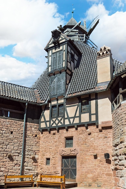 View of the HauteKoenigsburg Castle Alsace