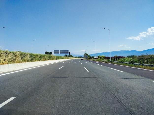 View of highway against sky