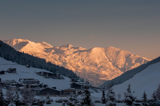 View of the Hintertux Glacier near Mayrhofen.