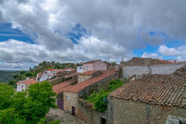 View of the historic village of Castelo Mendo in Portugal