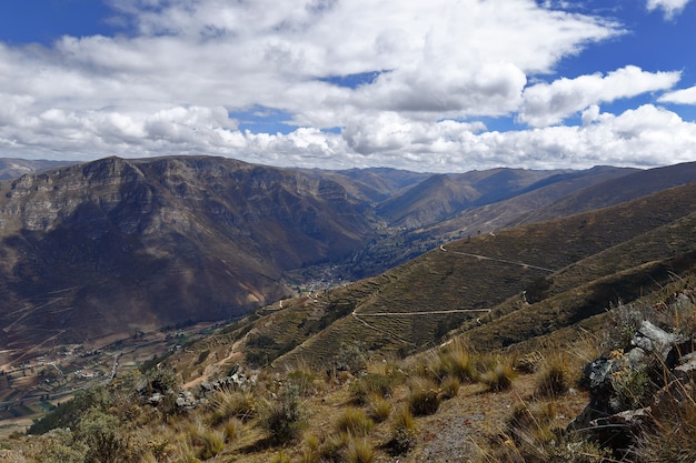 View to the horizon from the heights of Muruhuay in Tarma