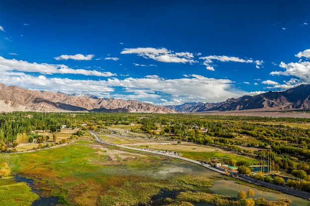 View of indus valley ladakh indiaview