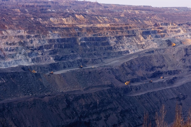 View on the iron ore quarry in Ukraine