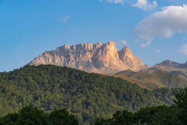 View of the Kapaz mountain range