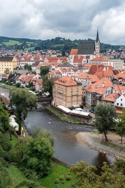 View of Krumlov from the Castle  of Cesky Krumlov