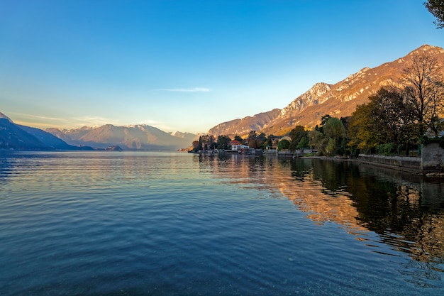 View of Lake Como from Mandello del Lario Italy