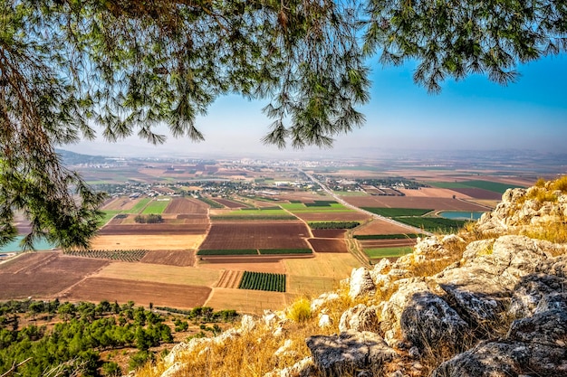 View of the Lower Galilee from the Mount Precipice Nazareth Israel