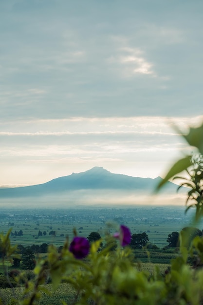 View of the Majestic Malintzin from a Picturesque Mexican Landscape