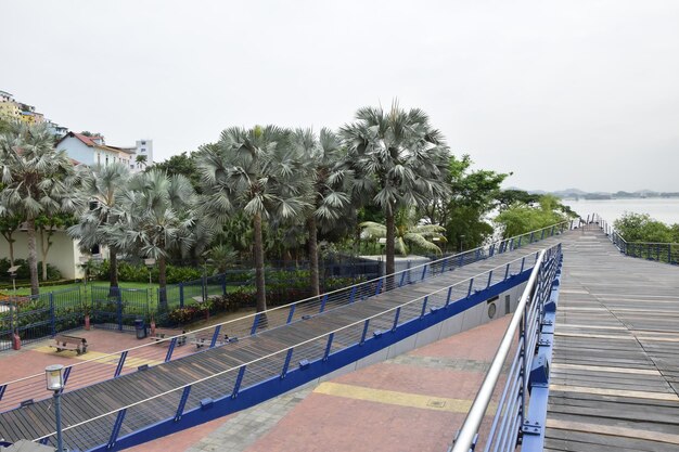 View of the Malecon 2000 embankment in Guayaquil