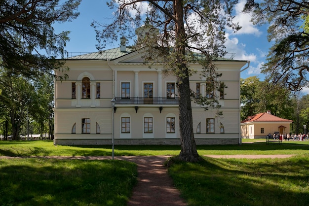 View of the manor house in Museum of Folk Wooden Architecture Vitoslavlitsa Veliky Novgorod Russia