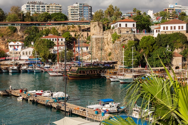 view of the marina in antalya