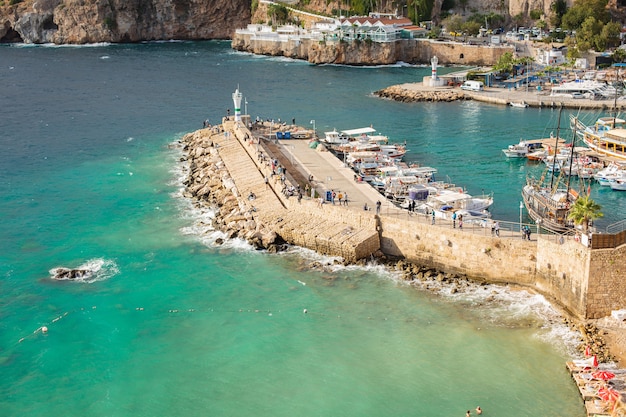 view of the marina in antalya