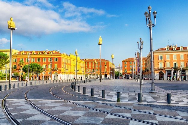 View of Massena square in Nice