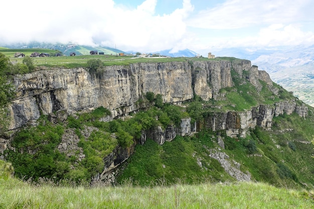 View of the Matlas plateau Khunzakhsky district Dagestan Russia 2021