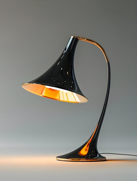 Photo view of modern photorealistic lamp