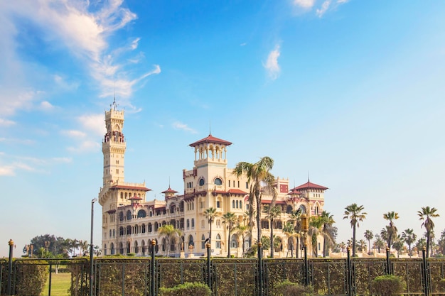 View of the Montaza Palace in Alexandria, Egypt