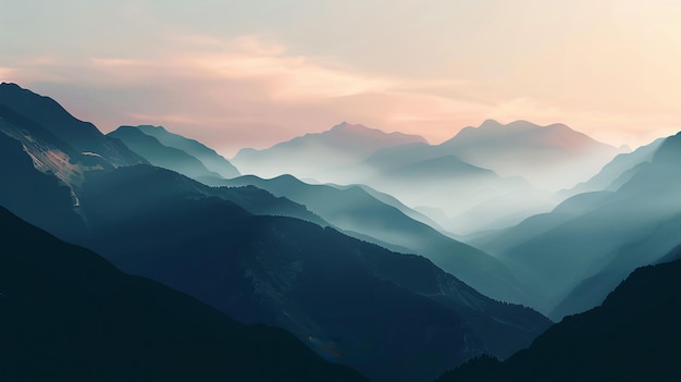 A view of mountains from the plane with the sun setting behind them