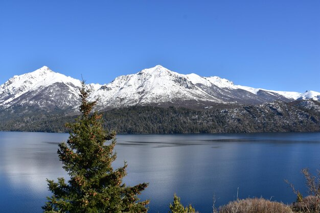 a view of the mountains from the trail