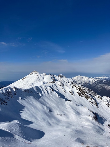 View on mountains peak landscape