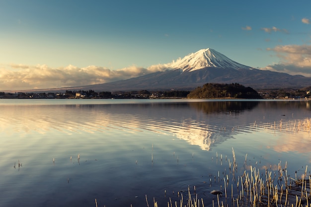 View of Mt.Fuji at sunrise