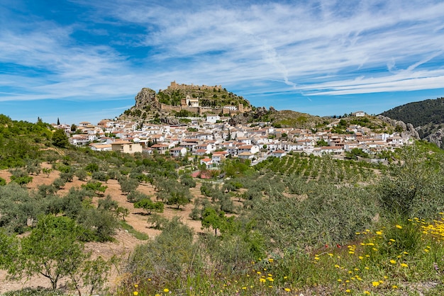 view of the municipality of Moclin in the province of Granada