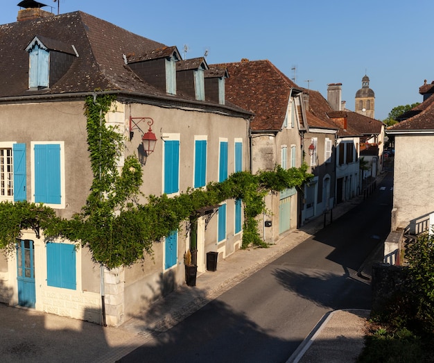 View of Navarrenx houses first bastioned city in France