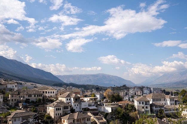 View of Old Town Gjirokaster Albania