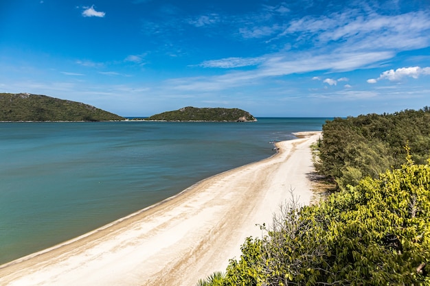 View out over Laen Sala beach on the way to Phraya Nakhon Cave in Prachuap Khiri Khan.