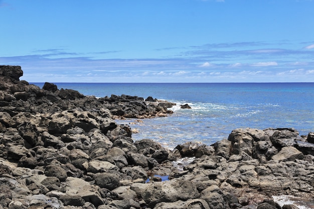 The view on Pacific ocean on Easter Island